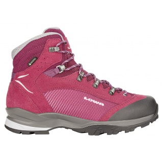 Lowa Hiking Shoes Tucana GTX (Trekking, Split Leather-Textile, Waterproof) Bordeaux/Rose Ladies